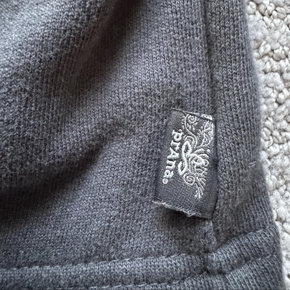 prAna Coat Womens Small Black 100% Cotton Knit Mock Neck Military Tori Jacket - Picture 8 of 13